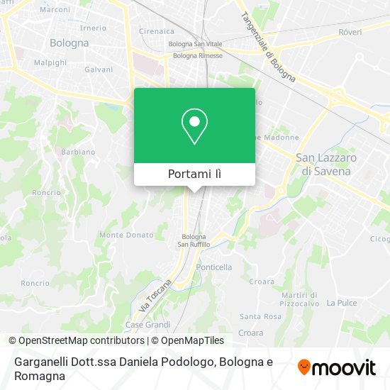 Mappa Garganelli Dott.ssa Daniela Podologo