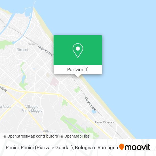 Mappa Rimini, Rimini (Piazzale Gondar)