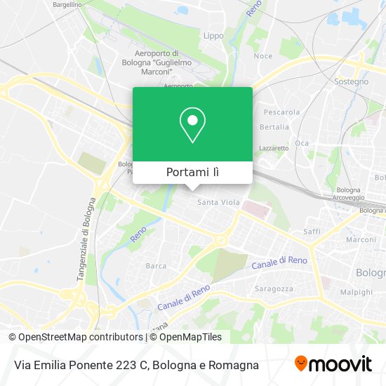 Mappa Via Emilia Ponente 223 C