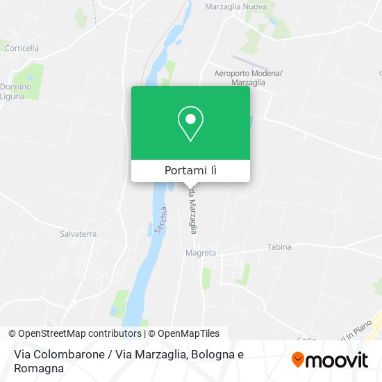Mappa Via Colombarone / Via Marzaglia