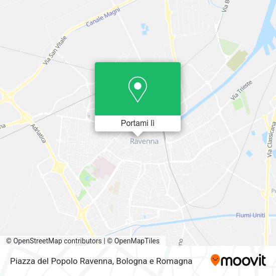 Mappa Piazza del Popolo Ravenna