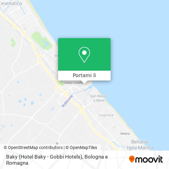 Mappa Baky (Hotel Baky - Gobbi Hotels)
