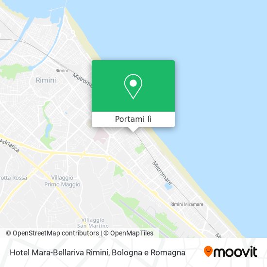 Mappa Hotel Mara-Bellariva Rimini