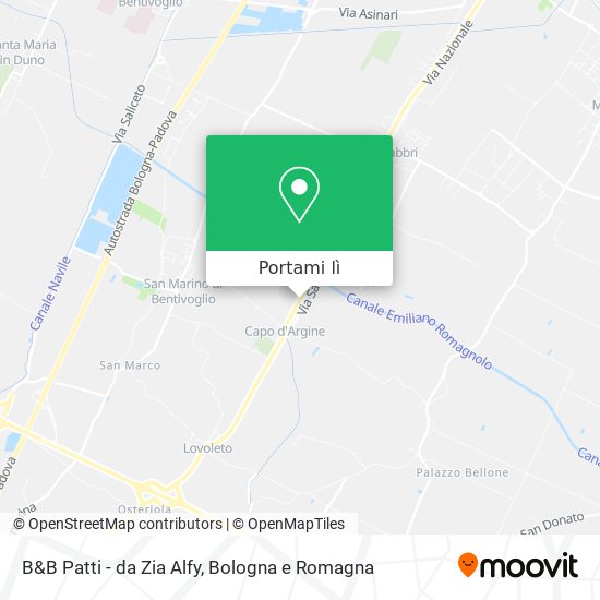 Mappa B&B Patti - da Zia Alfy