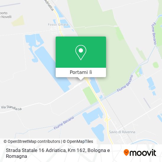 Mappa Strada Statale 16 Adriatica, Km 162
