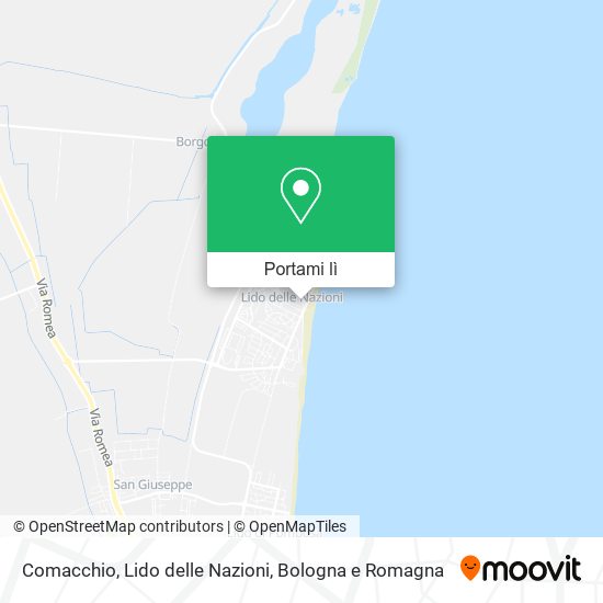 Mappa Comacchio, Lido delle Nazioni