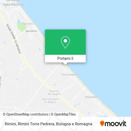 Mappa Rimini, Rimini Torre Pedrera