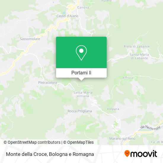 Mappa Monte della Croce