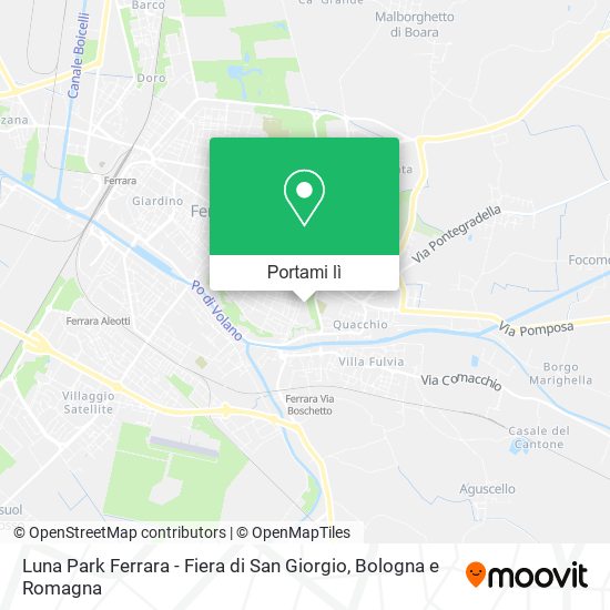 Mappa Luna Park Ferrara - Fiera di San Giorgio