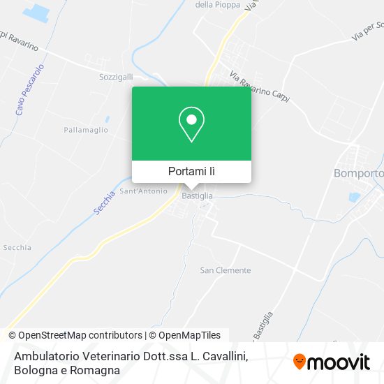 Mappa Ambulatorio Veterinario Dott.ssa L. Cavallini