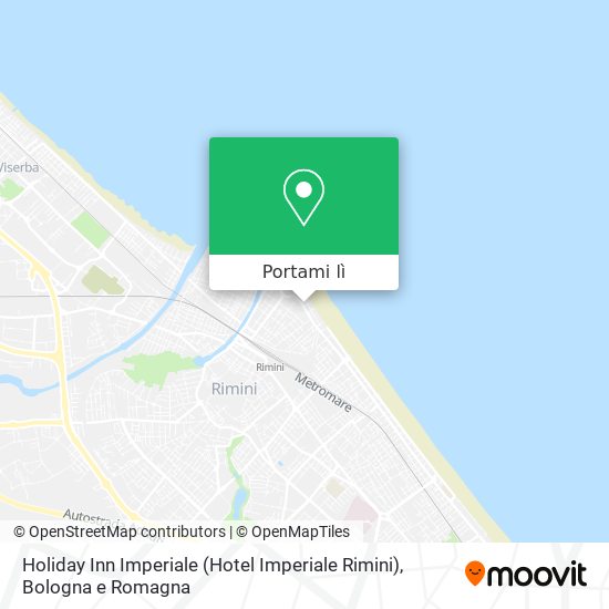 Mappa Holiday Inn Imperiale (Hotel Imperiale Rimini)