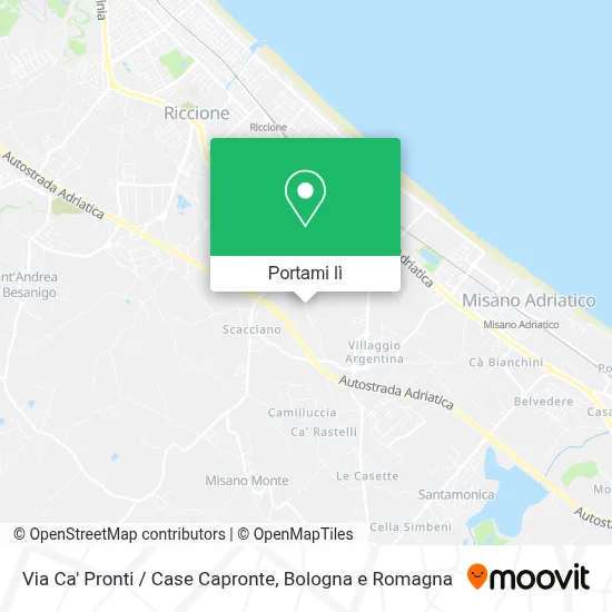 Mappa Via Ca' Pronti / Case Capronte