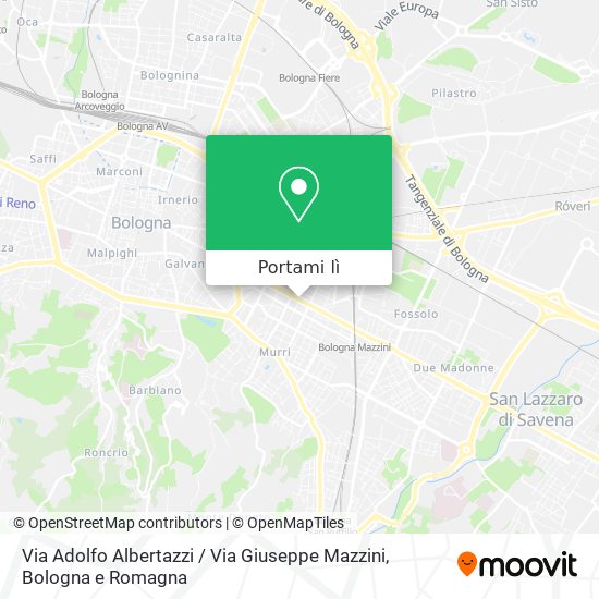 Mappa Via Adolfo Albertazzi / Via Giuseppe Mazzini