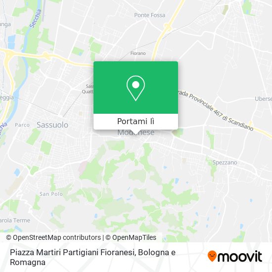 Mappa Piazza Martiri Partigiani Fioranesi