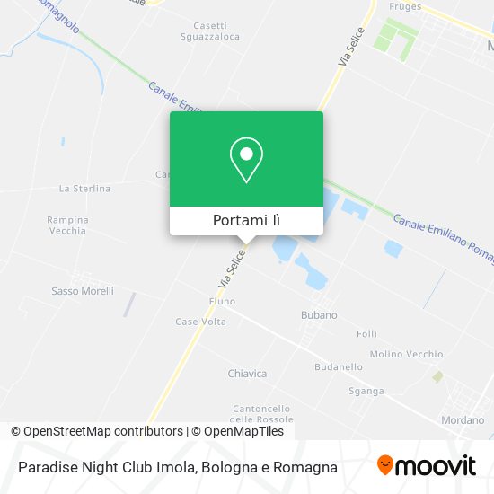 Mappa Paradise Night Club Imola