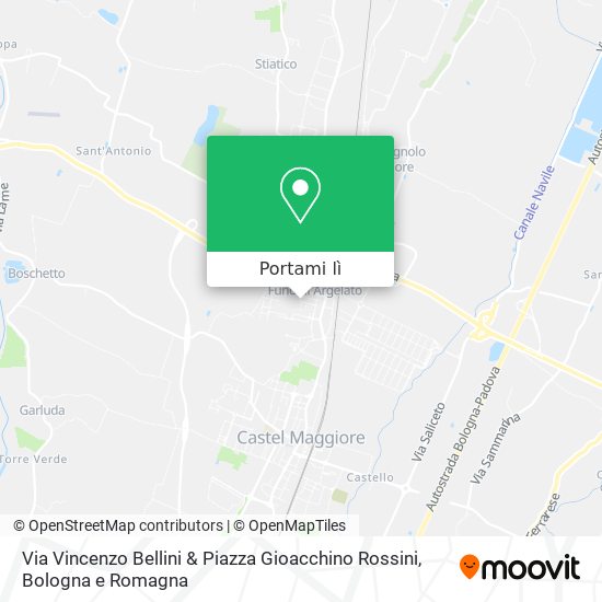 Mappa Via Vincenzo Bellini & Piazza Gioacchino Rossini