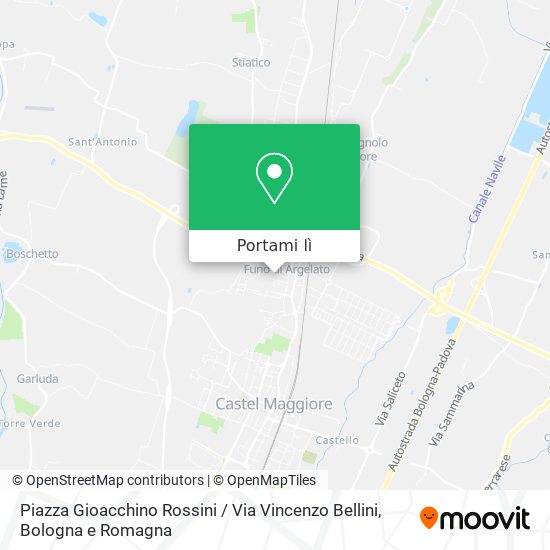 Mappa Piazza Gioacchino Rossini / Via Vincenzo Bellini