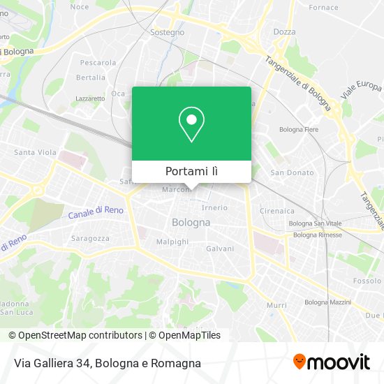 Mappa Via Galliera  34