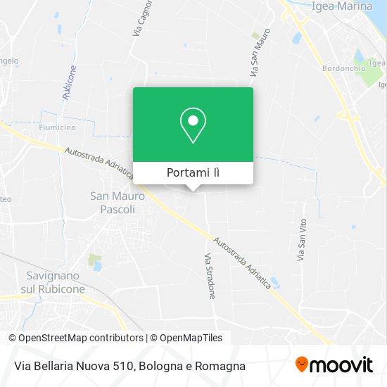 Mappa Via Bellaria Nuova 510