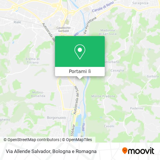 Mappa Via Allende Salvador