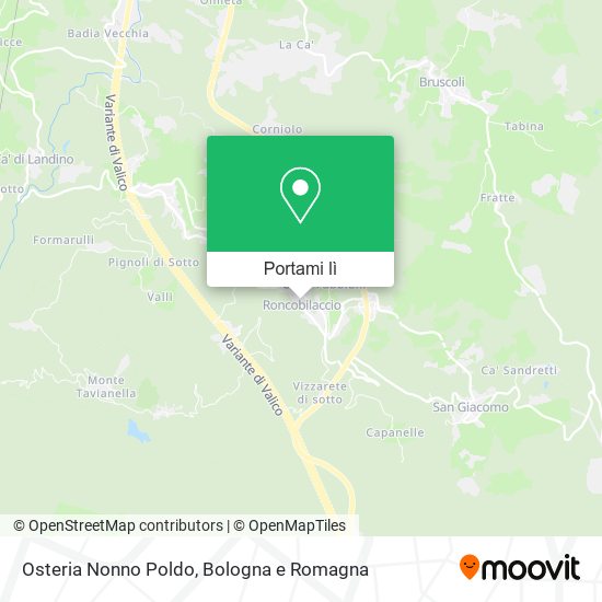 Mappa Osteria Nonno Poldo