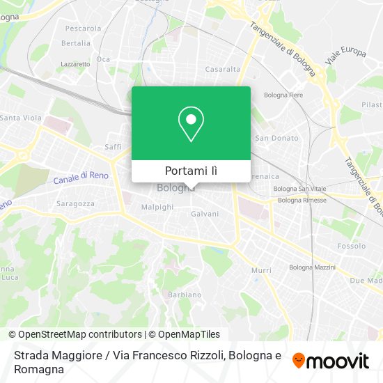 Mappa Strada Maggiore / Via Francesco Rizzoli