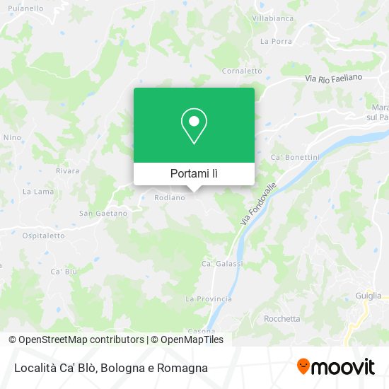 Mappa Località Ca' Blò