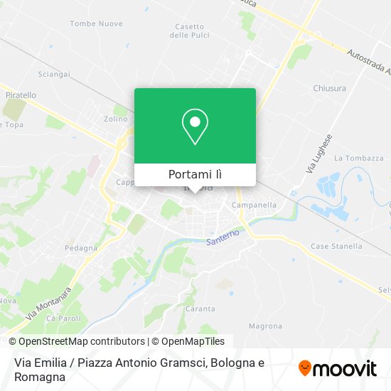 Mappa Via Emilia / Piazza Antonio Gramsci