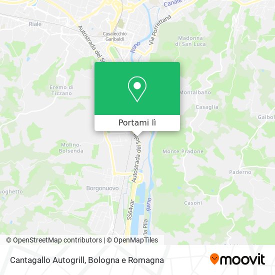 Mappa Cantagallo Autogrill