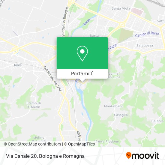 Mappa Via Canale  20
