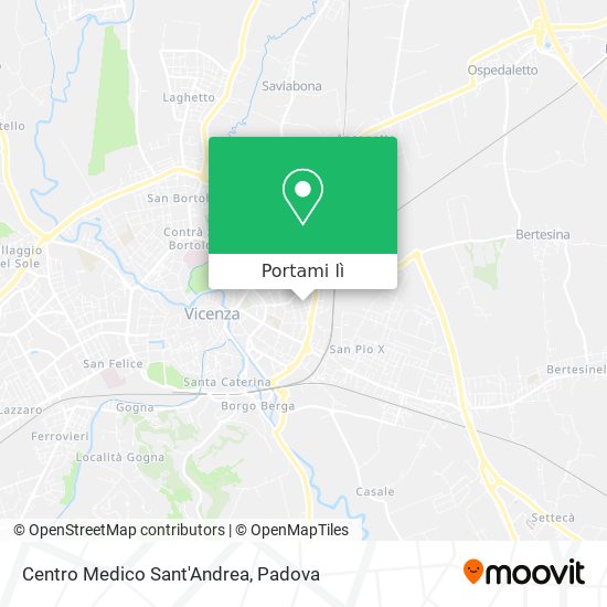 Mappa Centro Medico Sant'Andrea