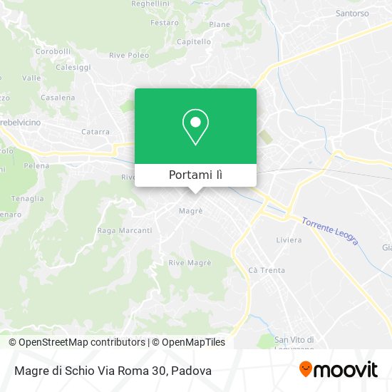 Mappa Magre di Schio Via Roma 30
