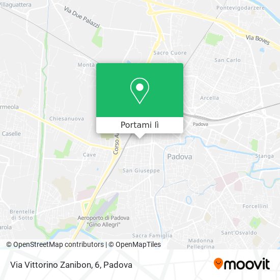 Mappa Via Vittorino Zanibon, 6