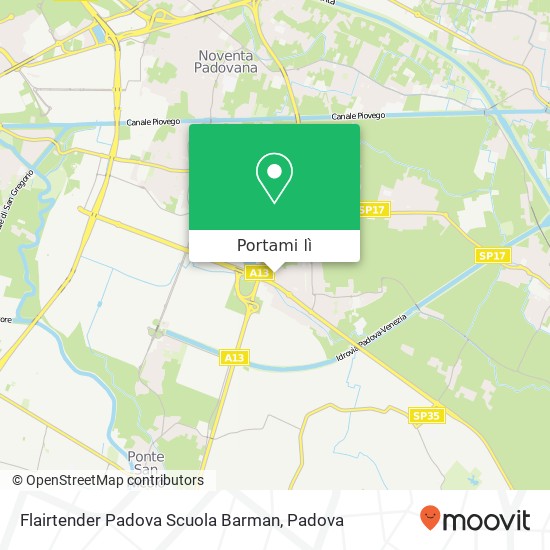 Mappa Flairtender Padova Scuola Barman