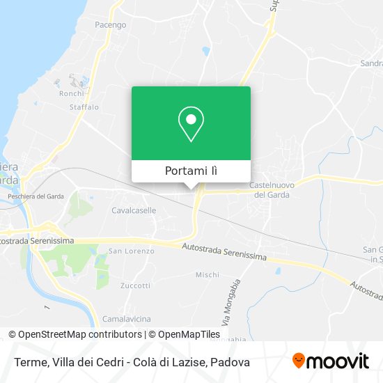 Mappa Terme, Villa dei Cedri - Colà di Lazise