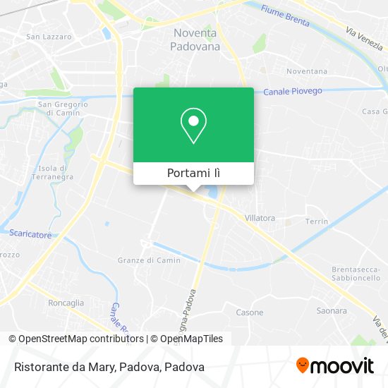 Mappa Ristorante da Mary, Padova