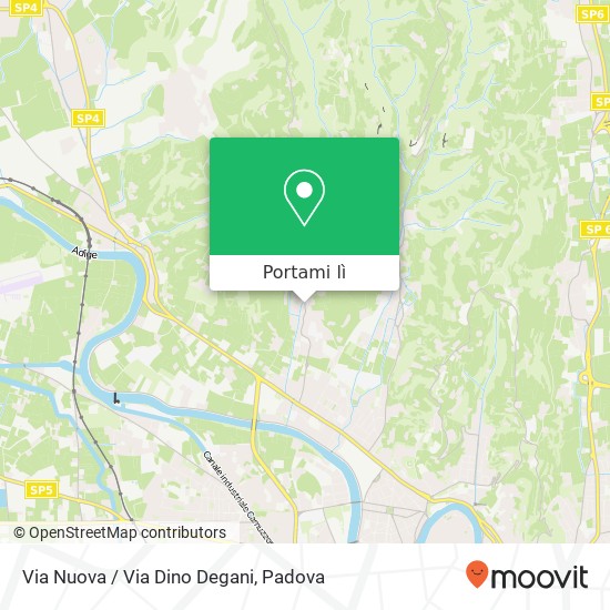 Mappa Via Nuova / Via Dino Degani