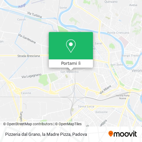 Mappa Pizzeria dal Grano, la Madre Pizza