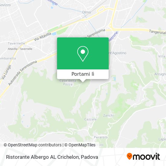 Mappa Ristorante Albergo AL Crichelon