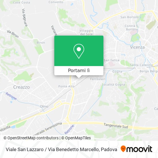 Mappa Viale San Lazzaro / Via Benedetto Marcello