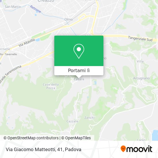 Mappa Via Giacomo Matteotti, 41