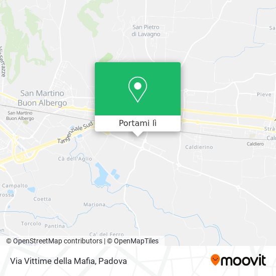 Mappa Via Vittime della Mafia