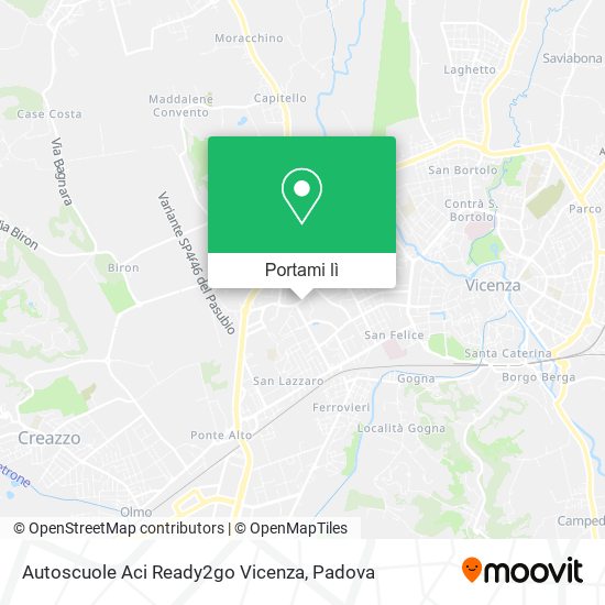 Mappa Autoscuole Aci Ready2go Vicenza