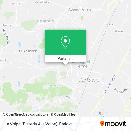 Mappa La Volpe (Pizzeria Alla Volpe)