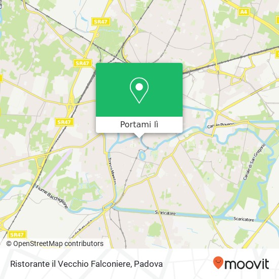 Mappa Ristorante il Vecchio Falconiere