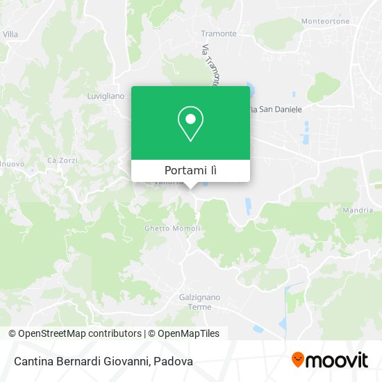 Mappa Cantina Bernardi Giovanni