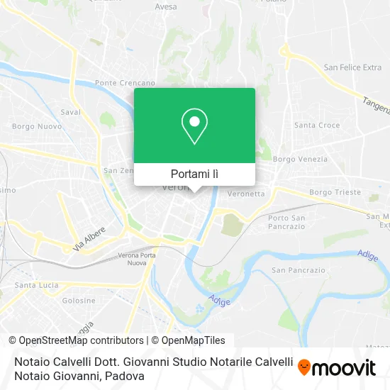 Mappa Notaio Calvelli Dott. Giovanni Studio Notarile Calvelli Notaio Giovanni