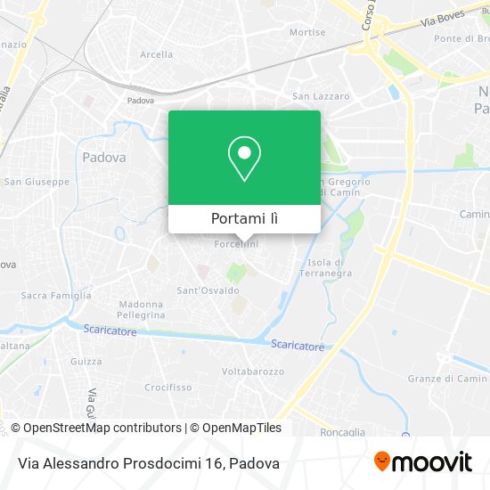Mappa Via Alessandro Prosdocimi  16