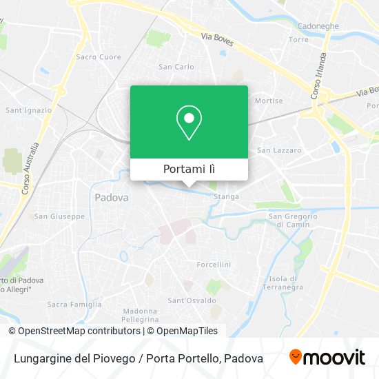 Mappa Lungargine del Piovego / Porta Portello