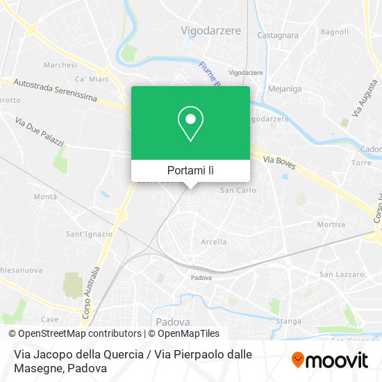 Mappa Via Jacopo della Quercia / Via Pierpaolo dalle Masegne